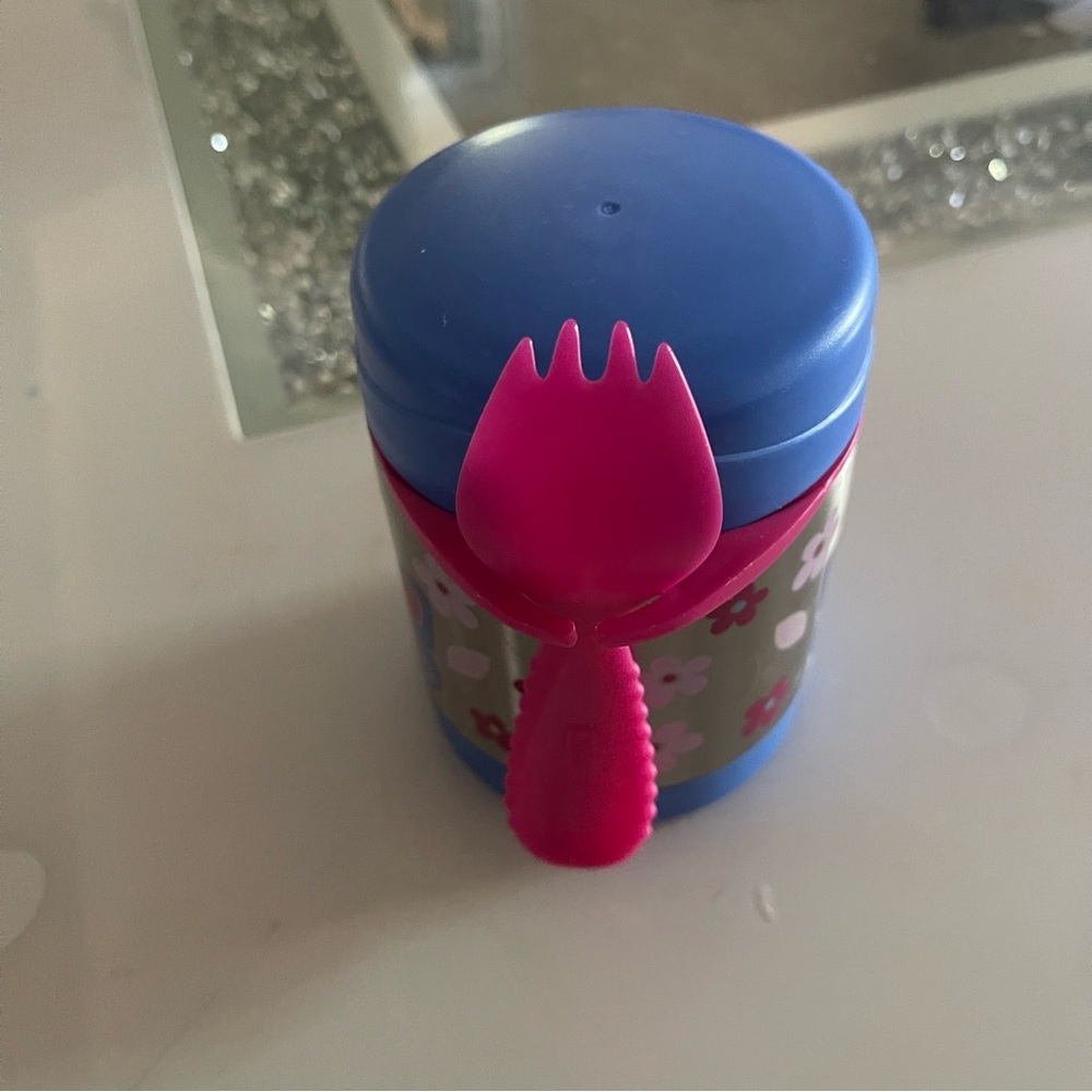 3/$20 ❤️ Skip Hop Butterfly Food Jar with Utensil - Picture 2 of 2
